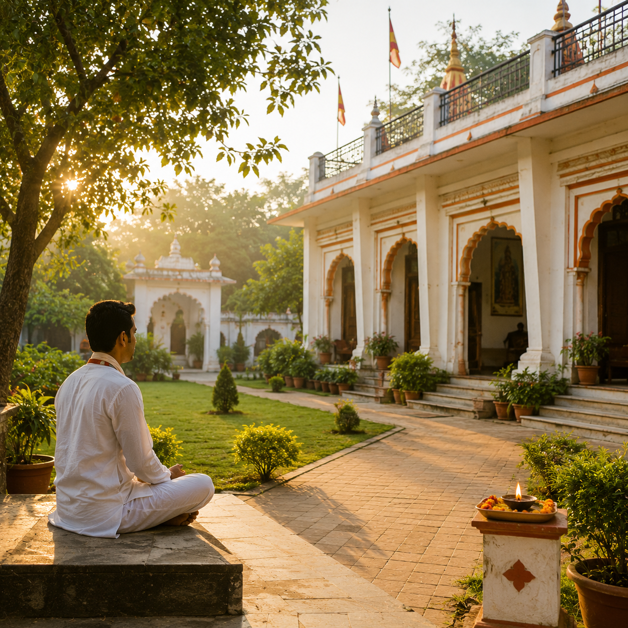 शांत एवं आध्यात्मिक वातावरण